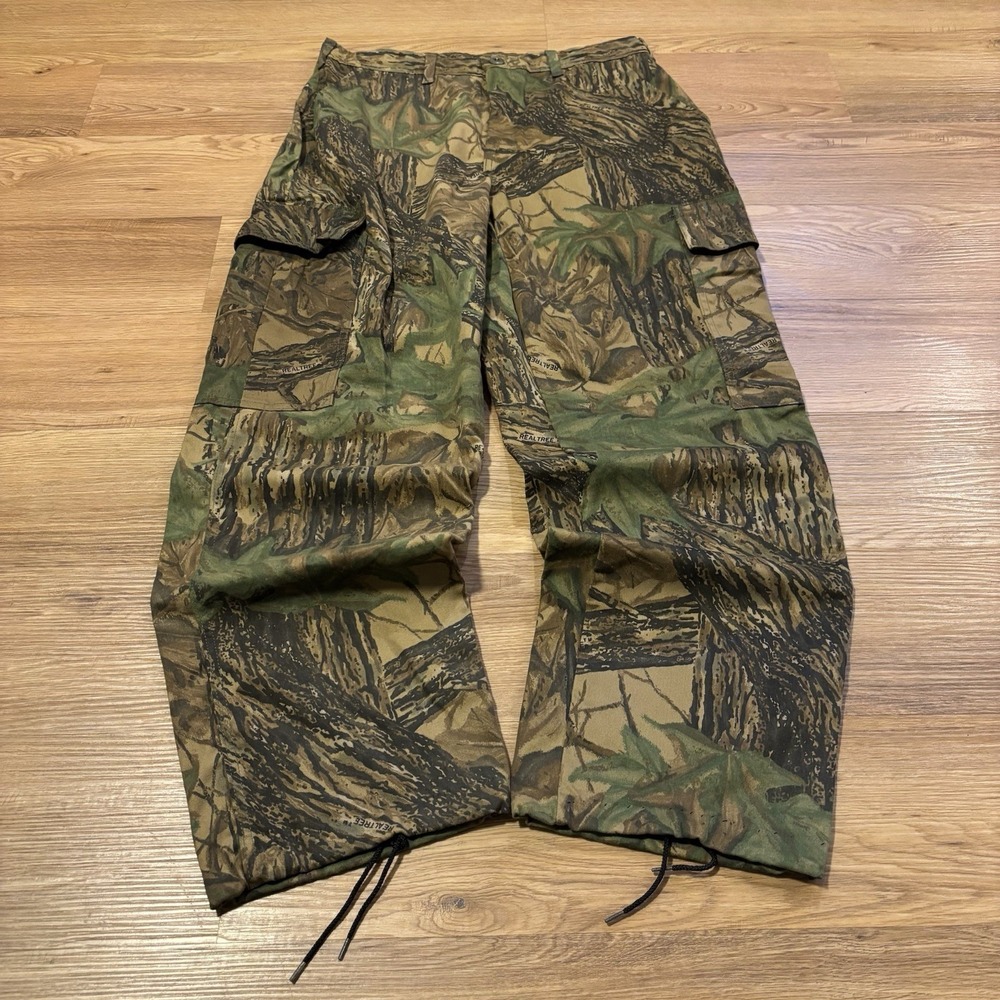 Vintage 70s Spartan Real Tree‎ Camo Pants Mens 34x34 Fits 32x30 Talon Zipper USA